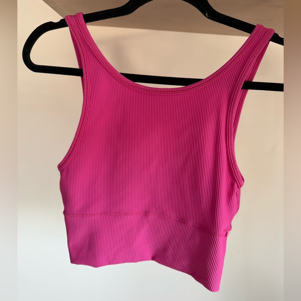 Lululemon Athletica Power Pivot Ribbed Tank Top